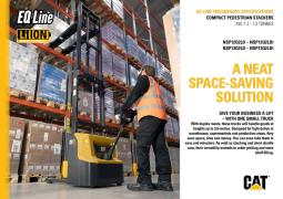 Apilador eléctrico Cat NSP12-13Q2LD(I)